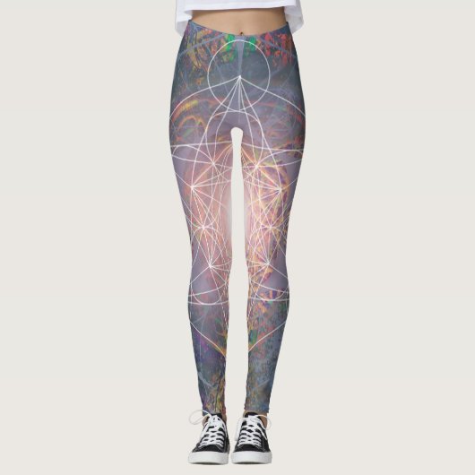 Yoga-Leggings mit einzigartigem Muster Leggings (Vorderseite)