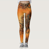 Yoga-Leggings mit einzigartigem Muster Leggings (Vorderseite)