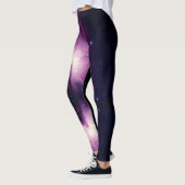 Yoga-Leggings mit lila himmlischem Aktivkleid Leggings (Links)