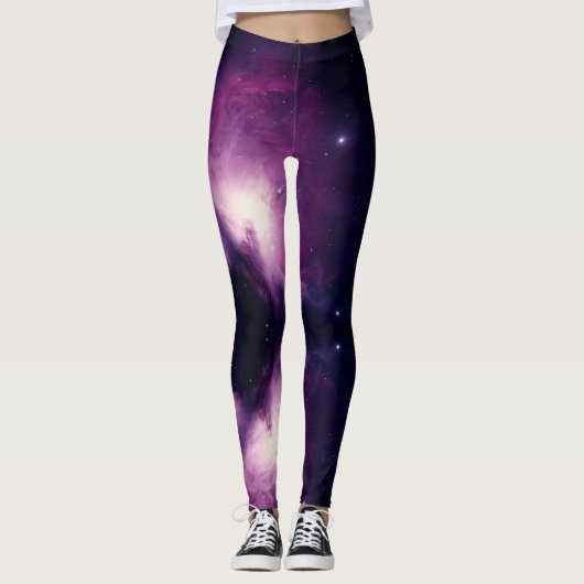 Yoga-Leggings mit lila himmlischem Aktivkleid Leggings (Vorderseite)