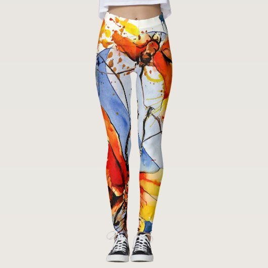 Yoga-Leggings Papillons Nr. 1 Leggings (Vorderseite)