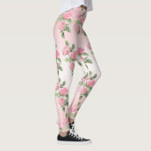 Yoga Leggings Rosen und Glitzer (Rechts)