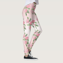 Yoga Leggings Rosen und Glitzer