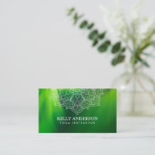 Yoga-Lehrer-Aurora u. Mandala Visitenkarte (Stehend Vorderseite)