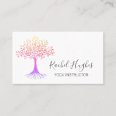 Yoga-Lehrer Baum des Lebens Visitenkarte (Vorderseite)