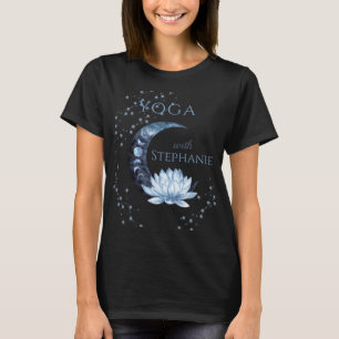 Yoga-Lehrer Blue Lotus Flower Klasse T-Shirt