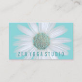 Yoga-Lehrer Boho | Gänseblümchen-GoldMandalas auf Visitenkarte (Vorderseite)