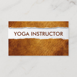 Yoga-Lehrer Creative Paper Ripped Visitenkarte