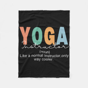 Yoga-Lehrer-Definition Normal Nur Kühler Teac Fleecedecke