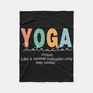 Yoga-Lehrer-Definition Normal Nur Kühler Teac Fleecedecke
