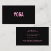 YOGA Lehrer-einfache u. schlichte Geschäfts-Karte Visitenkarte (Vorne/Hinten)