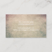 Yoga-Lehrer-eleganter glühender LotusWellness Visitenkarte (Rückseite)