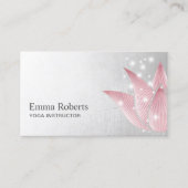 Yoga-Lehrer-glühender Lotos-heilender Visitenkarte (Vorderseite)