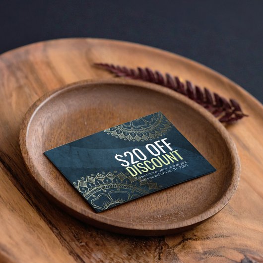 Yoga Lehrer Gold Mandala Rabatt Gutschein