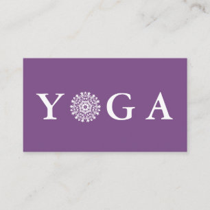 Yoga-Lehrer im Vintage-Stil Visitenkarte