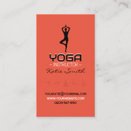 Yoga-Lehrer/Instrukteur - Visitenkarte