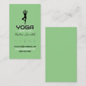 Yoga-Lehrer/Instrukteur - Visitenkarte (Vorne/Hinten)