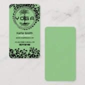 Yoga-Lehrer/Instrukteur - Visitenkarte (Vorne/Hinten)