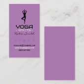 Yoga-Lehrer/Instrukteur - Visitenkarte (Vorne/Hinten)