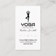 Yoga-Lehrer/Instrukteur - Visitenkarte