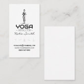 Yoga-Lehrer/Instruktor-Visitenkarte Visitenkarte (Vorne/Hinten)