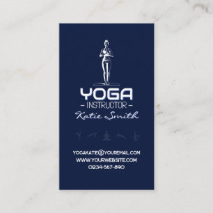 Yoga-Lehrer/Instruktor-Visitenkarte Visitenkarte