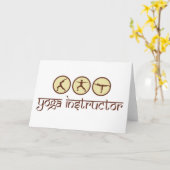 Yoga-Lehrer Karte (Gelbe Blume)