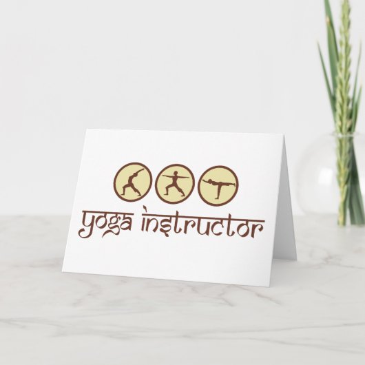 Yoga-Lehrer Karte (Vorderseite)