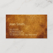 Yoga-Lehrer Kreativpapier gerippt Visitenkarte (Rückseite)