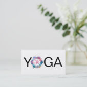 *~* Yoga-Lehrer-Lehrer-Aquarell Visitenkarte (Stehend Vorderseite)