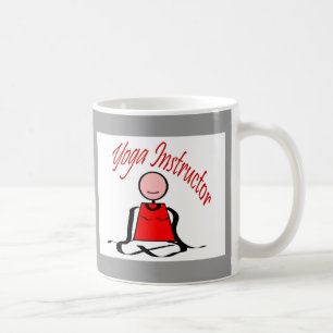 Yoga-Lehrer---Lotos-Positions-Strichmännchen Kaffeetasse