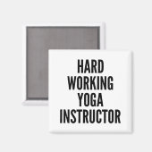 Yoga-Lehrer Magnet (Vorderseite/Rückseite)