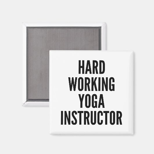 Yoga-Lehrer Magnet (Vorderseite/Rückseite)