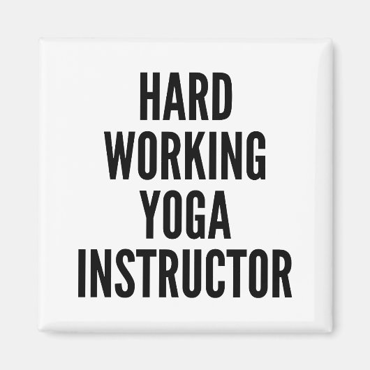 Yoga-Lehrer Magnet (Vorne)