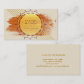 Yoga Lehrer Mandala Dekorative ganzheitliche Massa Visitenkarte (Vorne/Hinten)