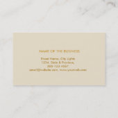 Yoga Lehrer Mandala Dekorative ganzheitliche Massa Visitenkarte (Rückseite)