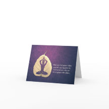 Yoga Lehrer Meditation Pose Bodhi Leaf Cut Quotes