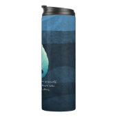 Yoga Lehrer Meditation Pose Bodhi Leaf Cut Quotes Thermosbecher (Nach rechts gedreht)