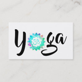 *~* Yoga Lehrer OM Om Lotus Mandala Visitenkarte