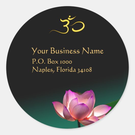 Yoga-Lehrer, Om Stickers (Vorderseite)