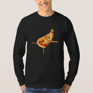 Yoga-Lehrer Pizza-Kuchen-Liebhaber Dünne Kruste Pe T-Shirt