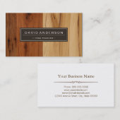 Yoga-Lehrer - Schau nach Holzkörnern Visitenkarte (Vorne/Hinten)