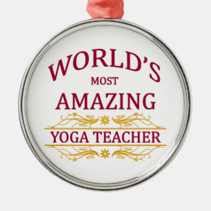 Yoga-Lehrer Silbernes Ornament