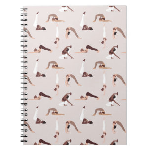 Yoga-Lehrer Sportteam Notizblock