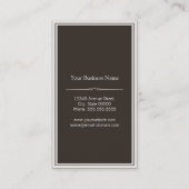 Yoga-Lehrer - Stilvolle Holztextur Visitenkarte (Rückseite)