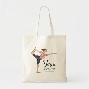 Yoga-Lehrer Tänzerpose Lehrer Benutzerdefinierter Tragetasche