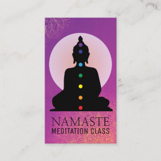 Yoga-Lehrer und Reiki VorlagenVisitenkarten Visitenkarte