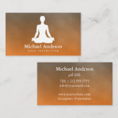 Yoga-Lehrer Visitenkarte (Vorne/Hinten)