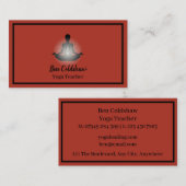 Yoga-Lehrer Visitenkarte (Vorne/Hinten)