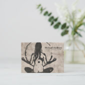 Yoga-Lehrer Visitenkarte (Stehend Vorderseite)